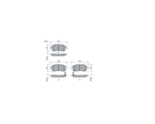 Гальмівні колодки Bosch 0 986 494 054