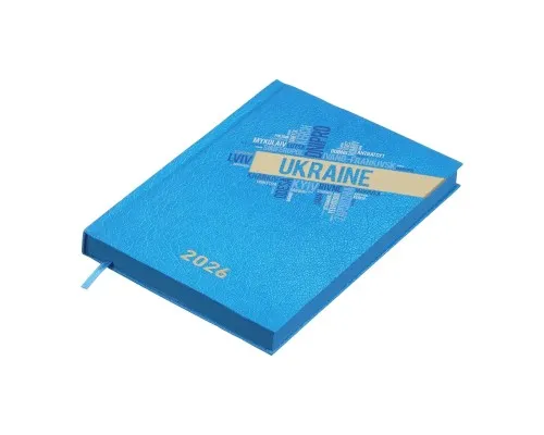 Тижневик Buromax датований 2026 POWER, A5, блакитний (BM.2157-14)