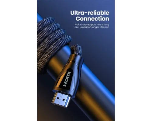 Кабель мультимедійний HDMI M to HDMI M 1.0m V2.1 Ugreen (80401)