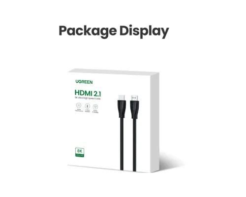 Кабель мультимедійний HDMI M to HDMI M 1.0m V2.1 Ugreen (80401)