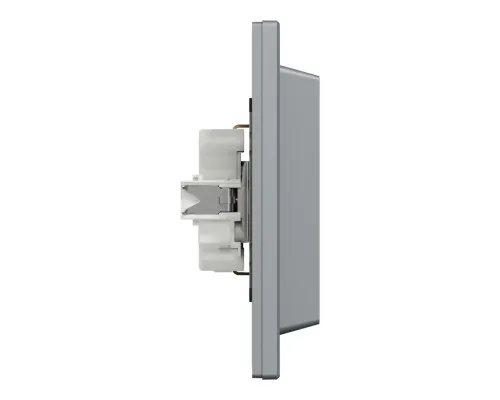 Розетка Schneider Electric ASFORA із заземленням подвійна сталь 16А (EPH9900162)