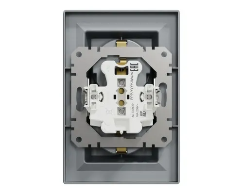 Розетка Schneider Electric ASFORA із заземленням подвійна сталь 16А (EPH9900162)