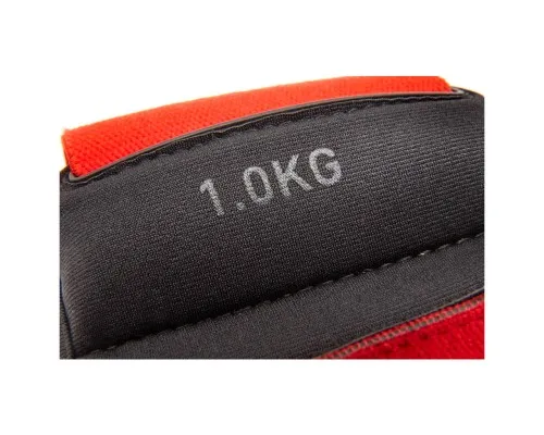 Обважнювач Reebok Flexlock Wrist Weights чорний, червоний RAWT-11261 1.0 кг (885652017190)