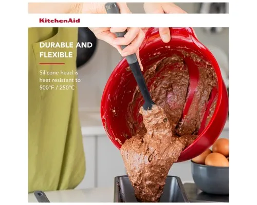Лопатка кухонна KitchenAid Coreline для тіста, 30 см, сірий (KAS031OHCGG)