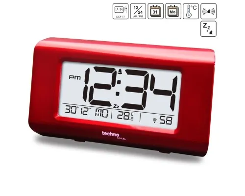 Настільний годинник Technoline WT197 Red (DAS302981)