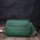 Сумка Vintage Шкіряна жіноча з фігурним клапаном Зелена (22430)