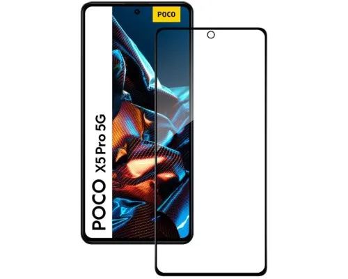 Скло захисне ACCLAB Full Glue Xiaomi Poco X5 Pro Black (1283126567384)