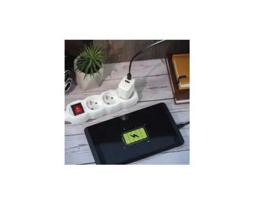 Зарядний пристрій EMOS V02G20 1xUSB-A + 1xUSB-C PD20W GaN (V02G20)