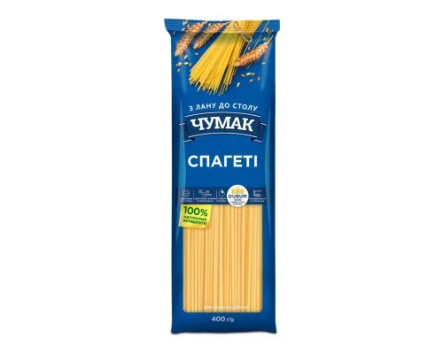Макарони Чумак Спагеті 400 г (4820156768731)