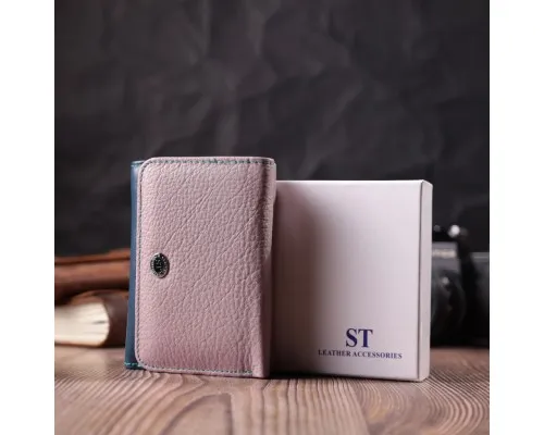 Гаманець ST Leather З натуральної шкіри Різнокольоровий (22496)