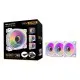 Кулер до корпусу DARKFLASH INF24 3IN1(PWM) WHITE