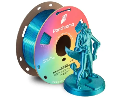 Пластик для 3D-принтера Polymaker PLA PANCHROMA DUAL SILK 1,75mm 1kg Blue-Green (CA03025)