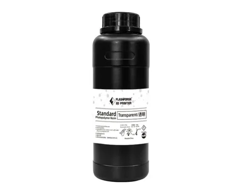 Фотополімерна смола Flashforge Resin Standart UV/LCD Transparent 0,5kg (20001867001)
