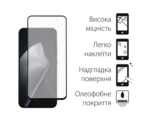 Скло захисне Dengos Xiaomi 15T / 15T Pro 5G Black 2 pcs (DG-TG2P-98)