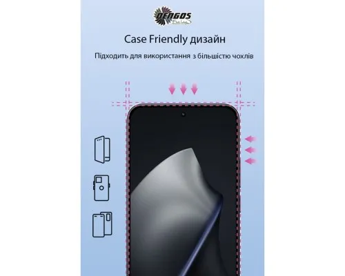 Скло захисне Dengos Xiaomi 15T / 15T Pro 5G Black 2 pcs (DG-TG2P-98)