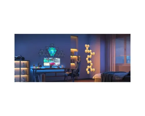 Світильник Govee H606A Glide Hexagon Light, 7шт, RGBIC WI-FI/Bluetooth, Meteor grey (H606AC81)