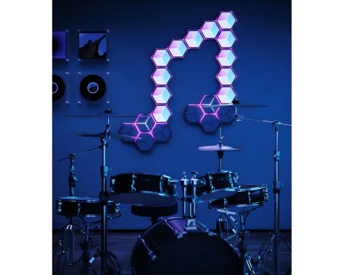 Світильник Govee H606A Glide Hexagon Light, 7шт, RGBIC WI-FI/Bluetooth, Meteor grey (H606AC81)