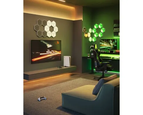 Світильник Govee H606A Glide Hexagon Light, 7шт, RGBIC WI-FI/Bluetooth, Meteor grey (H606AC81)