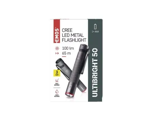 Ліхтар EMOS P3150 100Lm 1AAA Metal (P3150)