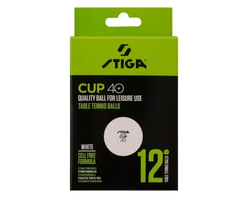 М'ячик для настільного теніса Stiga Cup ABS 12 шт (1110-2510-12) (931161)