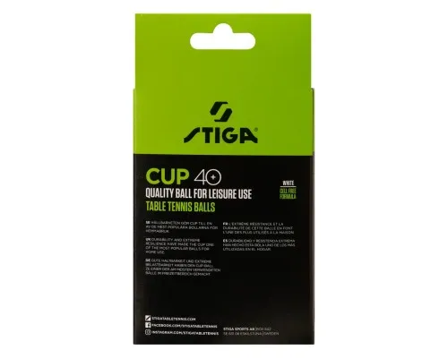 М'ячик для настільного теніса Stiga Cup ABS 12 шт (1110-2510-12) (931161)