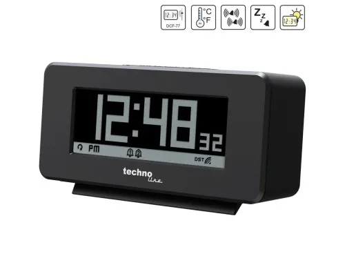 Настільний годинник Technoline WT295 Black (DAS302982)