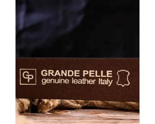 Ремінь Grande Pelle З натуральної шкіри Коричневий (21461)