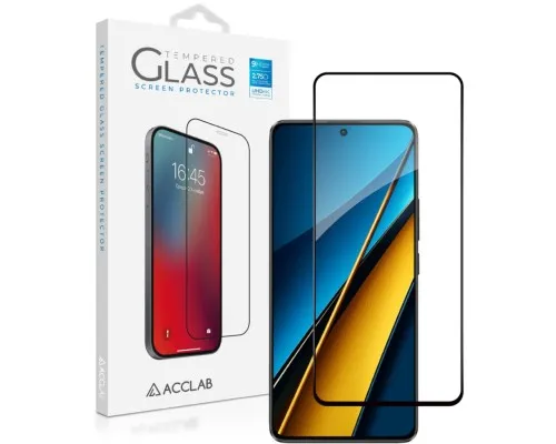 Скло захисне ACCLAB Full Glue Xiaomi Poco X6 Black (1283126588655)