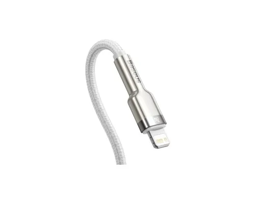 Дата кабель USB-C to Lightning 1.0m Cafule Metal PD 20W white Baseus (CATLJK-A02)