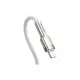 Дата кабель USB-C to Lightning 1.0m Cafule Metal PD 20W white Baseus (CATLJK-A02)