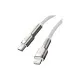 Дата кабель USB-C to Lightning 1.0m Cafule Metal PD 20W white Baseus (CATLJK-A02)