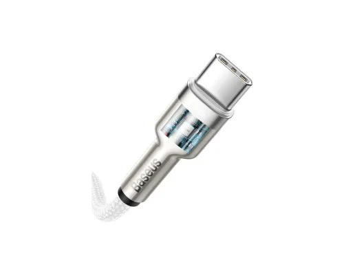 Дата кабель USB-C to Lightning 1.0m Cafule Metal PD 20W white Baseus (CATLJK-A02)
