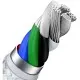 Дата кабель USB-C to Lightning 1.0m Cafule Metal PD 20W white Baseus (CATLJK-A02)