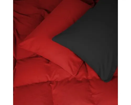 Постільна білизна MirSon 002-009 Black/Red Фланель 2 x 160 x 220 Сімейний Євро (2200009656576)