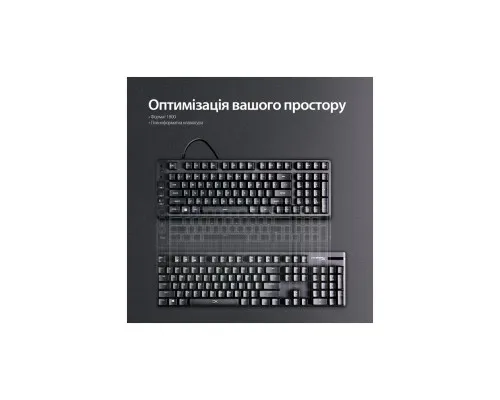 Клавіатура HyperX Eve 1800 USB UA Black (B7JE0AA)