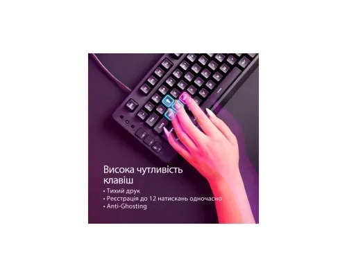 Клавіатура HyperX Eve 1800 USB UA Black (B7JE0AA)