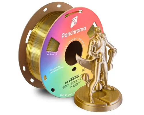 Пластик для 3D-принтера Polymaker PLA PANCHROMA DUAL SILK 1,75mm 1kg Gold-Silver (CA03027)