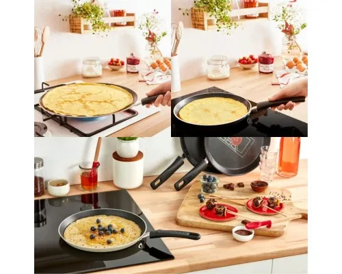 Сковорода Tefal Halo EUCALYPTUS, 25см, алюміній, бакеліт, сірий (G0163802)