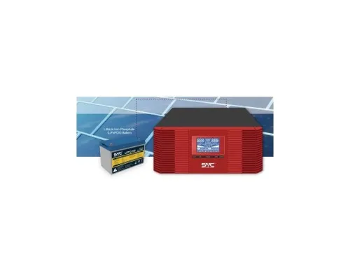 Пристрій безперебійного живлення SVC XL-1200 1200VA/1000W+LiFePO4 12.8V 100Ah (XL-1200+12.8V 100Ah)