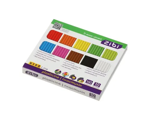 Пластилін ZiBi KIDS Line 10 кольорів, 160 г (ZB.6273)