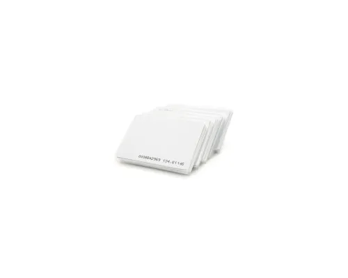 Безконтактна картка Voltronic 125кГц, TK4100, 1.6мм, для перезапису, біла, з прорізом, 50шт. (YT33344)