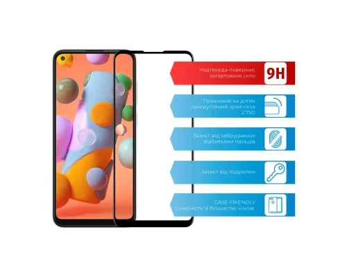 Скло захисне ACCLAB Full Glue Samsung A11/M11 (1283126508523)