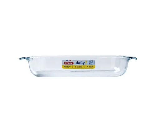 Форма для випікання Pyrex Daily прямокутна 35 х 23 х 6 см 2.7 л (231B000/3646)