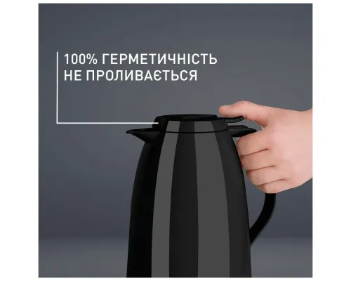 Термос Tefal Mambo, 1.5л, пластик, чорний (K3037212)