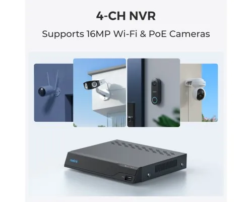 Реєстратор для відеоспостереження Reolink NVS4