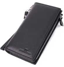 Гаманець ST Leather Унісекс з натуральної шкіри Чорний (22532)