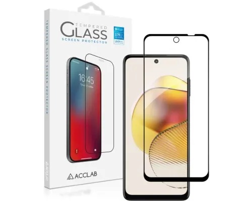 Скло захисне ACCLAB Full Glue MOTO G73 Black (1283126567261)