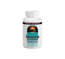 Мінерали Source Naturals Ванадій з Хромом, 90 таблеток (SNS-01835)