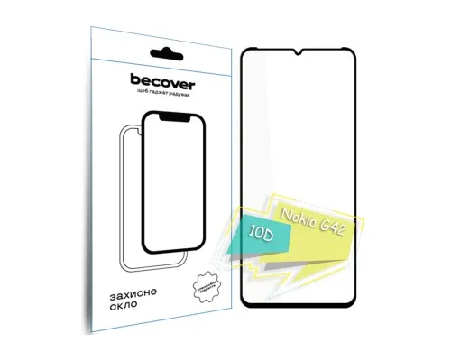 Скло захисне BeCover Nokia G42 10D Black (711555)