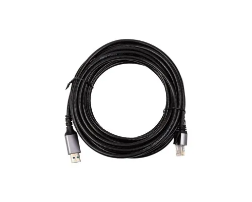 Дата кабель USB AM to RJ45 Ethernet 7.5m CAT6 UTP PowerPlant (CA915019)